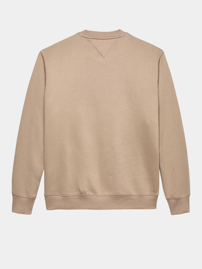 Sweat en molleton brossé marron homme - Tommy Jeans