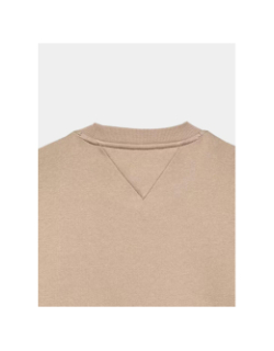 Sweat en molleton brossé marron homme - Tommy Jeans