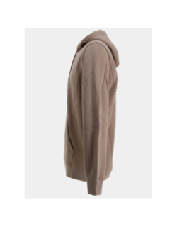 Sweat à capuche en molleton brossé marron homme - Tommy Jeans