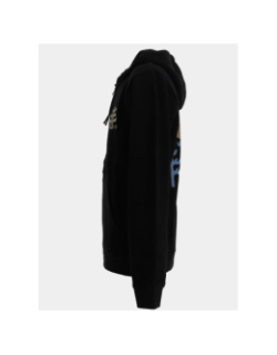 Sweat à capuche zippé ouvea noir homme - Picture