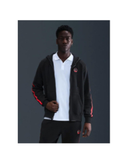 Sweat à capuche zippé nsw cs noir et rouge homme - Nike