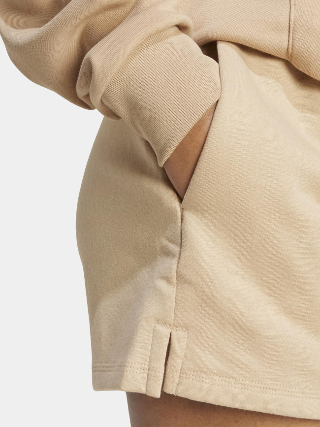 Short de sport en molleton sl fc beige femme - Adidas