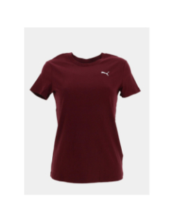 T-shirt à manches courtes ess elevated bordeaux femme - Puma