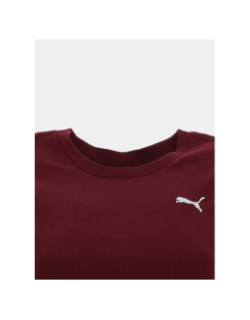 T-shirt à manches courtes ess elevated bordeaux femme - Puma