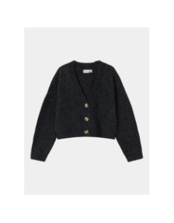 Cardigan court en maille nkfholly gris fille - Name It