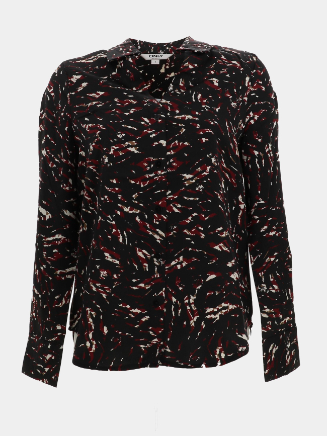 Chemisier imprimé madeline noir femme - Only