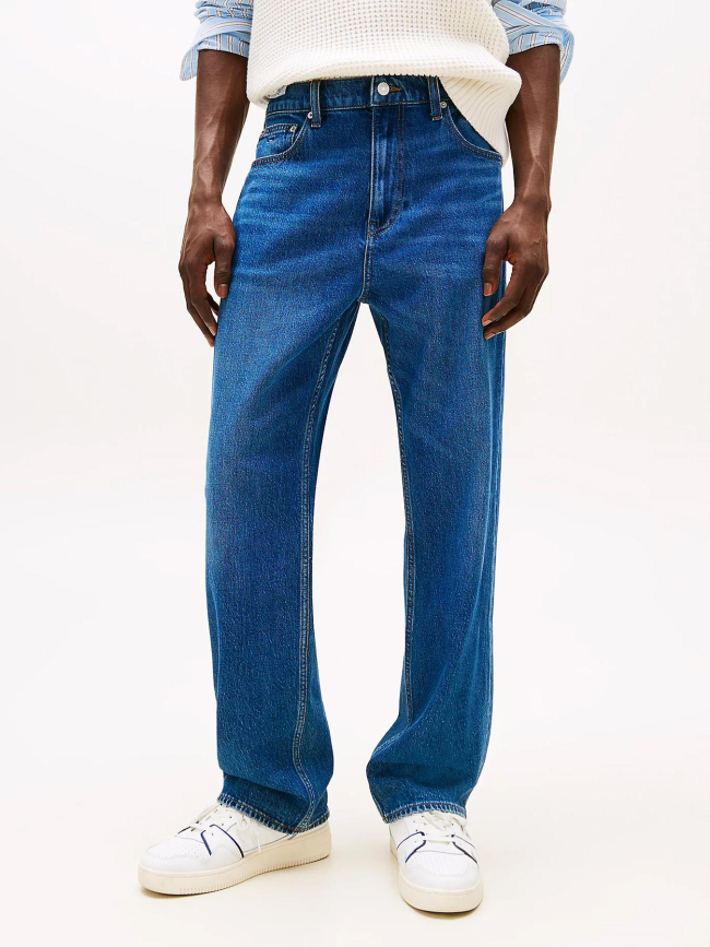Jean droit otis délavé bleu marine homme - Tommy Jeans