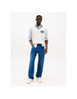 Jean droit otis délavé bleu marine homme - Tommy Jeans