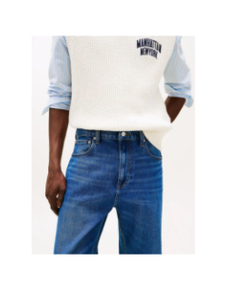 Jean droit otis délavé bleu marine homme - Tommy Jeans