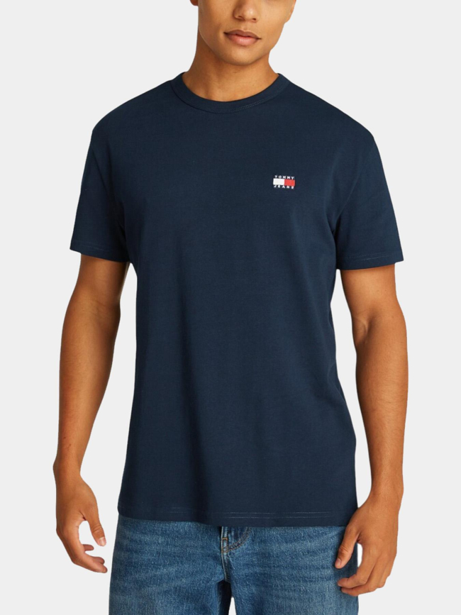 T-shirt à manches courtes badge bleu marine homme - Tommy Jeans