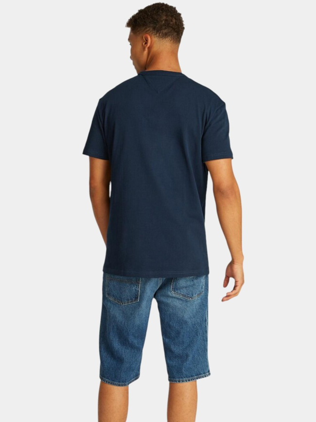 T-shirt à manches courtes badge bleu marine homme - Tommy Jeans