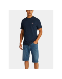 T-shirt à manches courtes badge bleu marine homme - Tommy Jeans