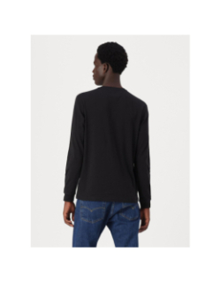 T-shirt à manches longues et logo linéaire noir homme - Tommy Jeans