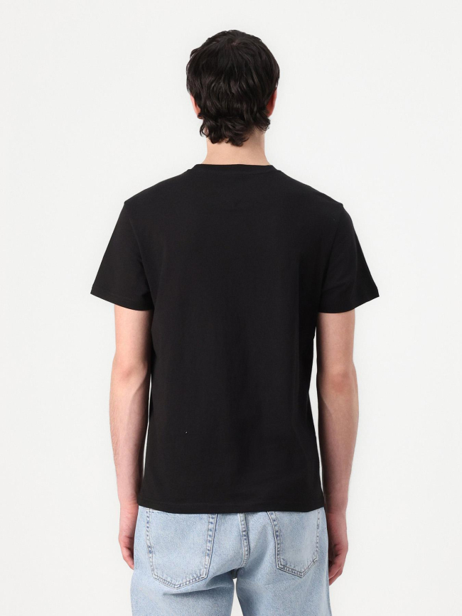 T-shirt ajusté à logo linéaire noir homme - Tommy Jeans