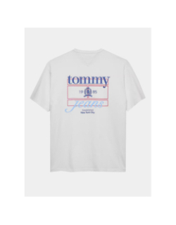 T-shirt à manches courtes crest play blanc enfant - Tommy Jeans