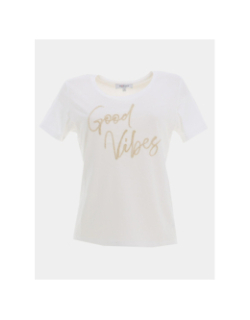 T-shirt à manches courtes dgood blanc femme - Morgan