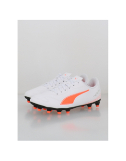 Chaussures de foottball vitoria II fg/ag blanc et orange homme - Puma