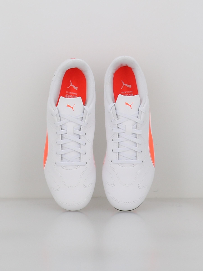 Chaussures de foottball vitoria II fg/ag blanc et orange homme - Puma
