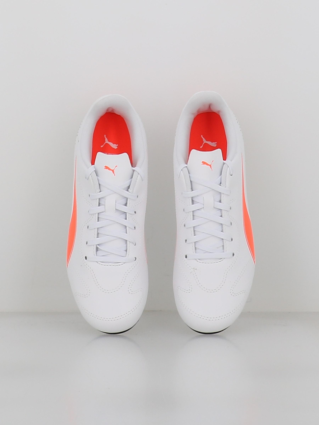 Chaussures de football vitoria II fg/ag blanc et orange enfant - Puma