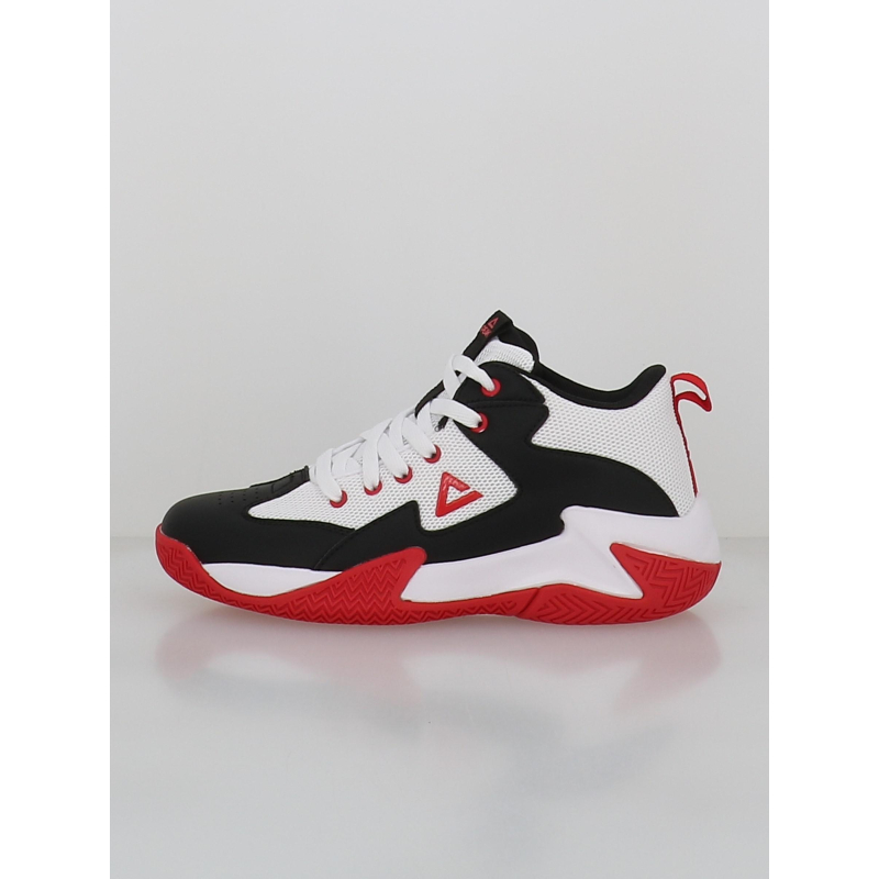 Chaussures de basketball game 2 blanc noir et rouge enfant - Peak