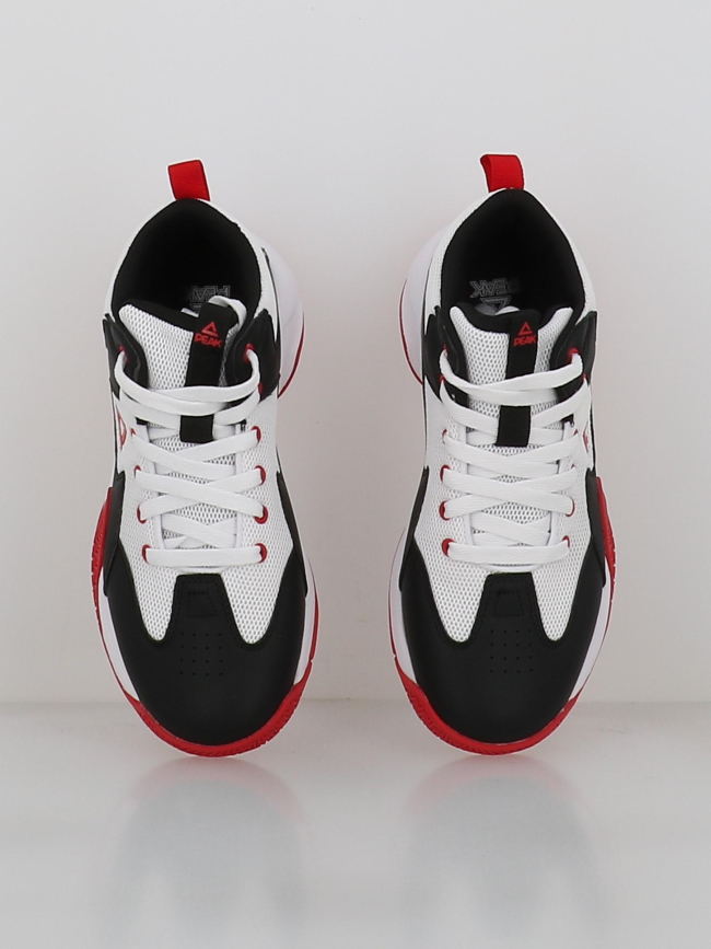 Chaussures de basketball game 2 blanc noir et rouge enfant - Peak