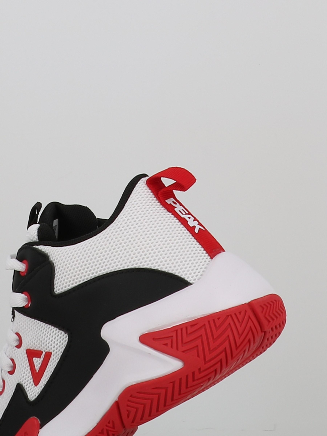 Chaussures de basketball game 2 blanc noir et rouge enfant - Peak