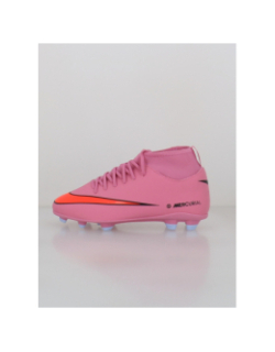 Chaussures de football superfly 10 club fg/mg rose enfant - Nike