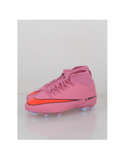 Chaussures de football superfly 10 club fg/mg rose enfant - Nike