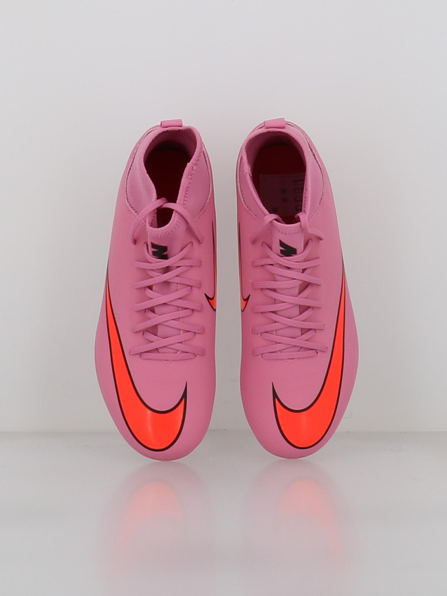 Chaussures de football superfly 10 club fg/mg rose enfant - Nike