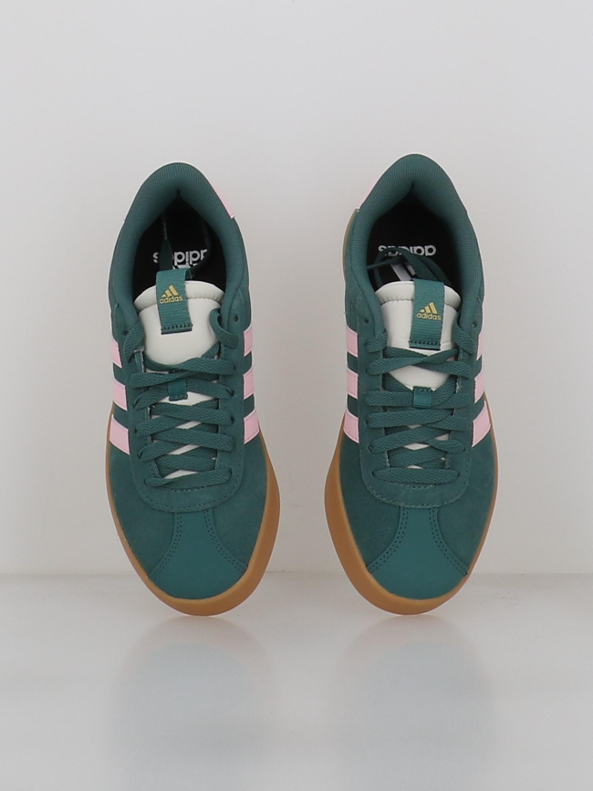 Baskets vl court 3.0 vert et rose femme - Adidas