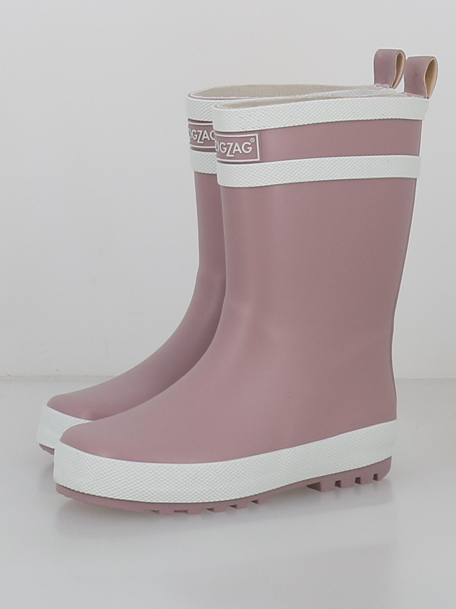 Bottes de pluie hurricane rose fille - Zigzag