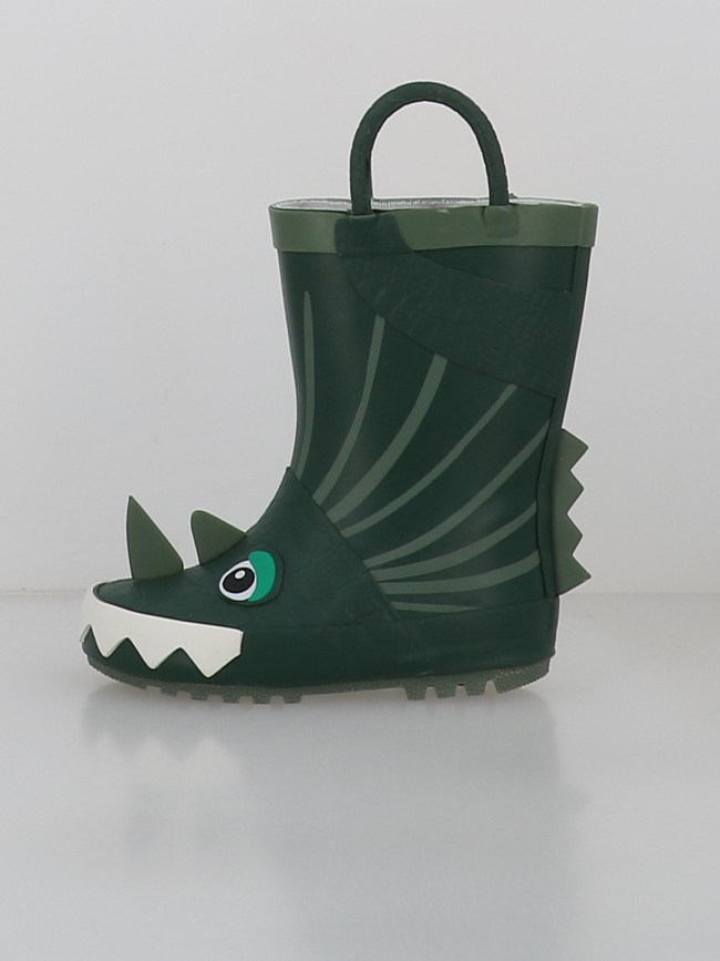 Bottes de pluie rock dino vert garçon - Zigzag