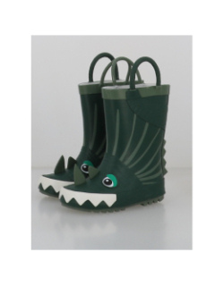 Bottes de pluie rock dino vert garçon - Zigzag