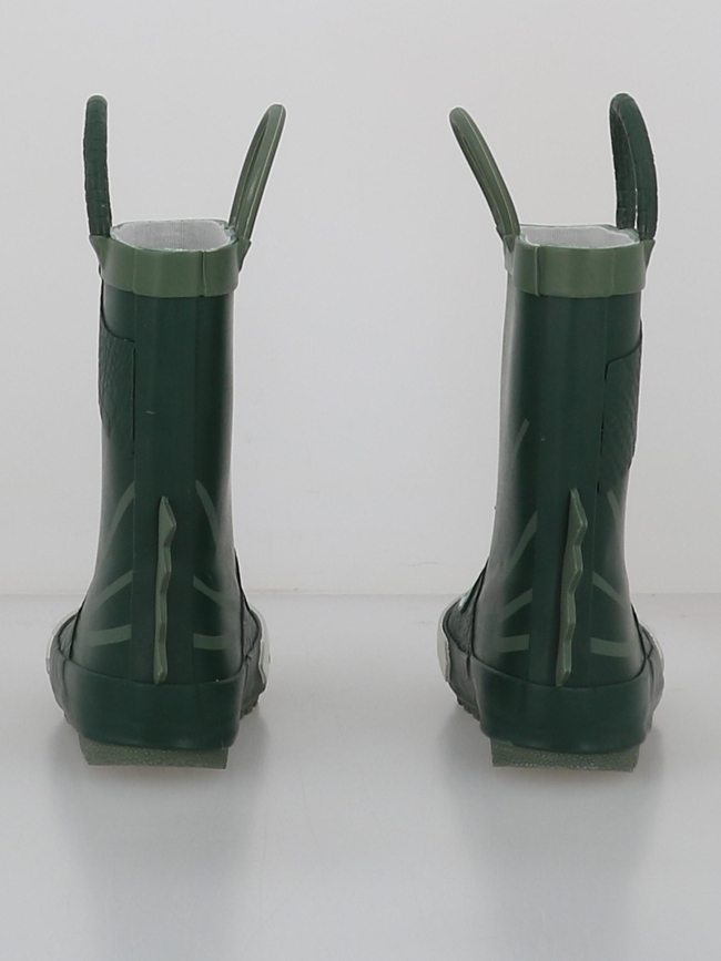 Bottes de pluie rock dino vert garçon - Zigzag