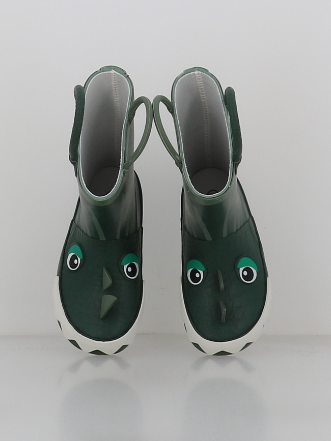 Bottes de pluie rock dino vert garçon - Zigzag