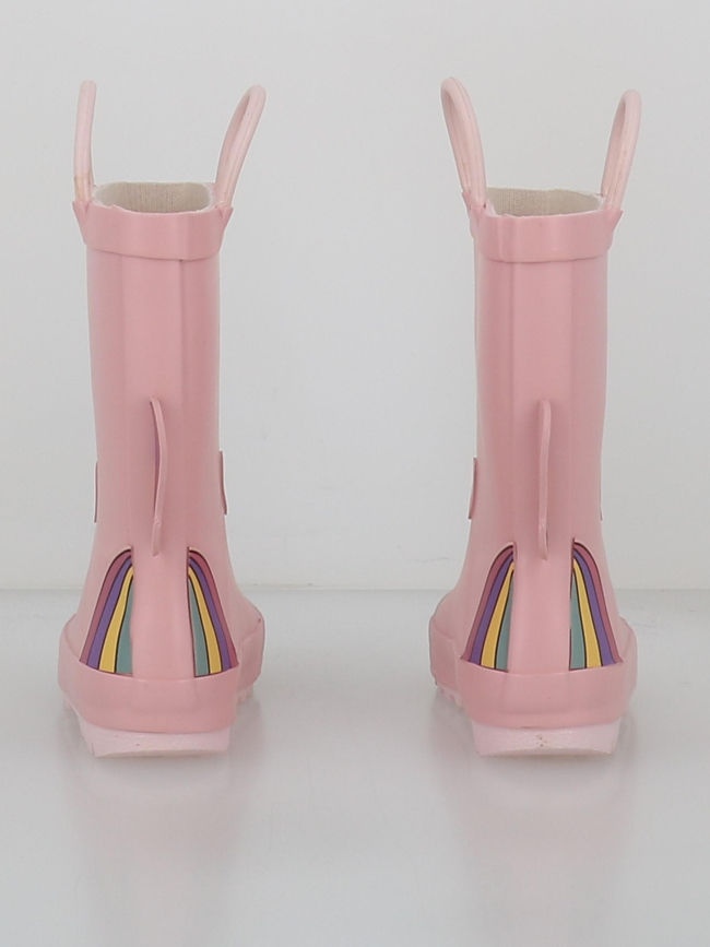 Bottes de pluie rock licorne rose fille - Zigzag