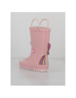Bottes de pluie rock licorne rose fille - Zigzag