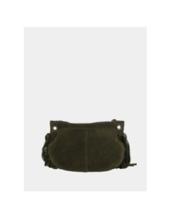 Sac bandoulière pc juliet fringes kaki femme - Pieces