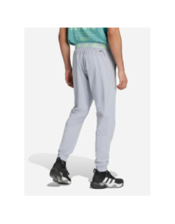 Pantalon jogging tech app gris et vert homme - Adidas