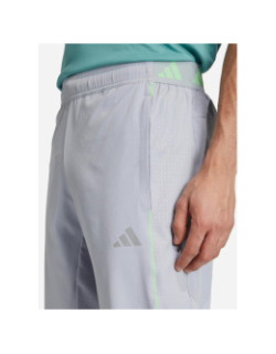 Pantalon jogging tech app gris et vert homme - Adidas
