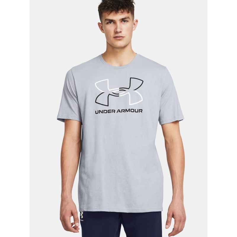 T-shirt à manches courtes ua foundation gris homme - Under Armour