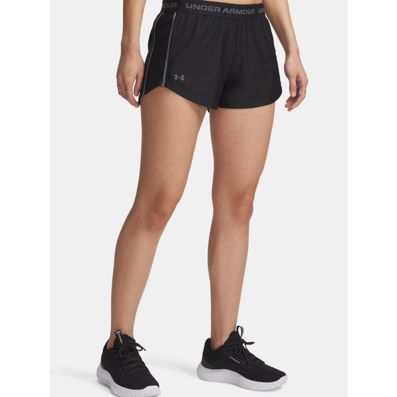Short de sport tech play up noir femme - Under Armour