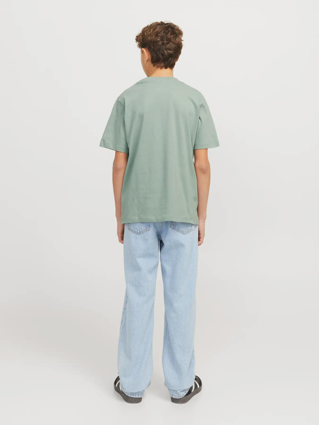 T-shirt à manches courtes jjecaleb varsity vert garçon - Jack & Jones