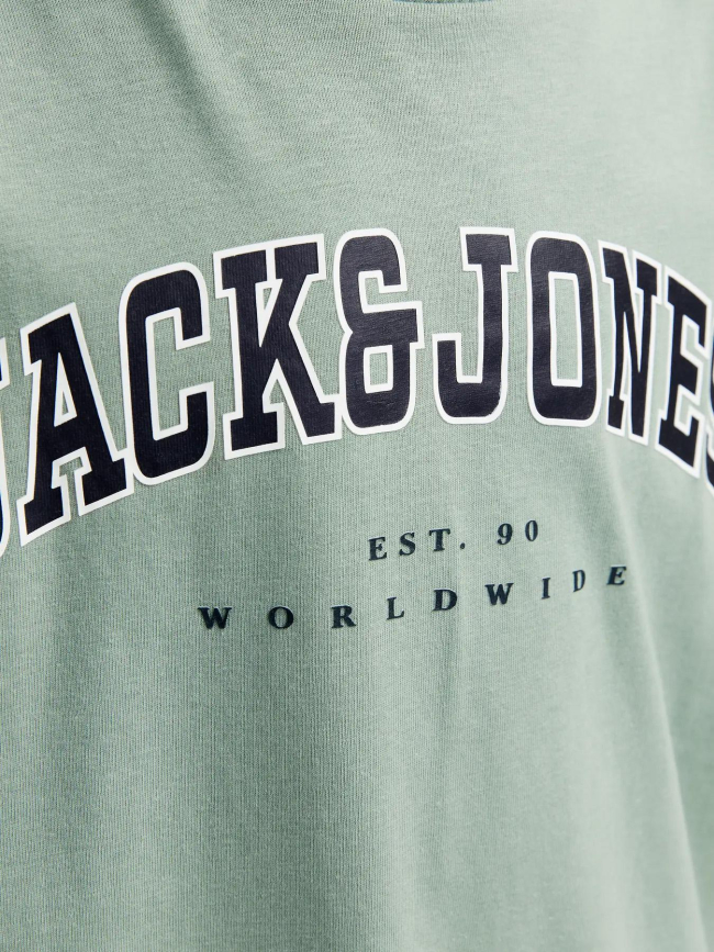 T-shirt à manches courtes jjecaleb varsity vert garçon - Jack & Jones