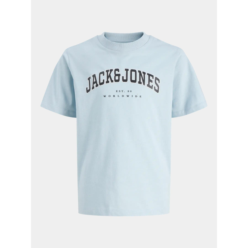T-shirt à manches courtes jjecaleb varsity bleu garçon - Jack & Jones