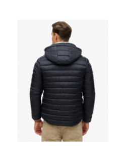Veste matelassée à capuche fuji sport bleu marine homme - Superdry