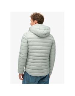 Veste matelassée à capuche fuji sport gris homme - Superdry