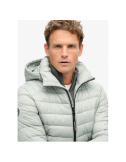 Veste matelassée à capuche fuji sport gris homme - Superdry