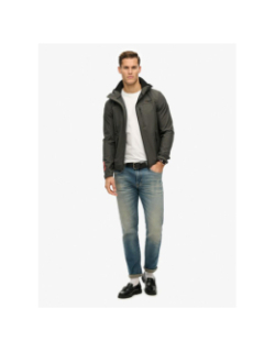 Veste à capuche chinée ripstop trekker gris homme - Superdry