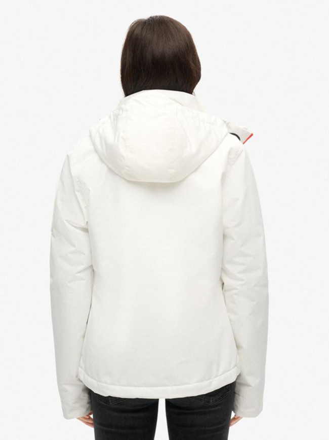Veste à capuche ultimate sd-windcheater blanc femme - Superdry